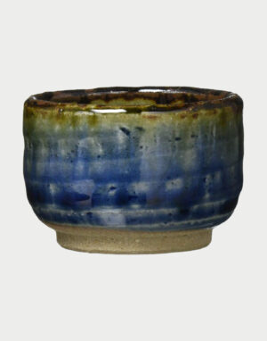 Ichikyu Blue Glaze Ceramic Sake Cup