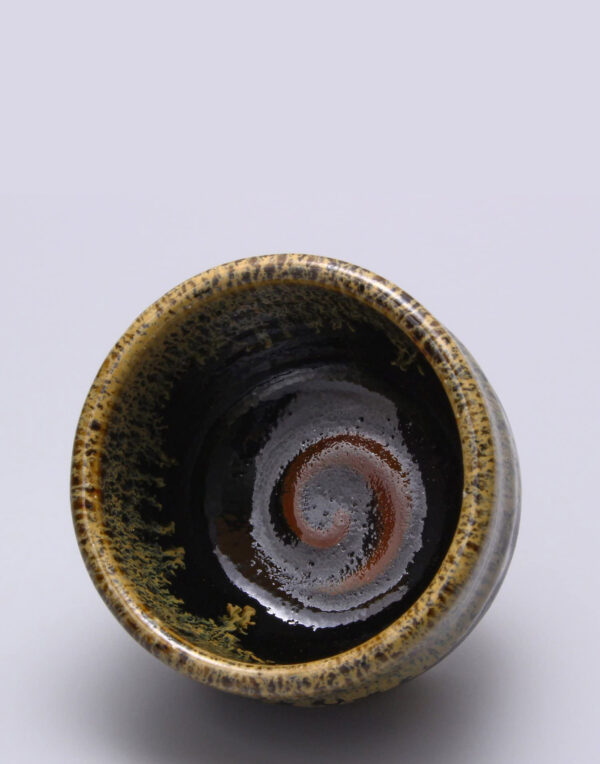 Ichikyu Golden Eye Glaze Ceramic Sake Cup
