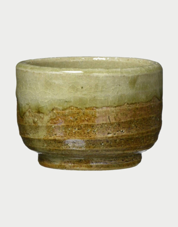 Ichikyu Light Green Glaze Ceramic Sake Cup